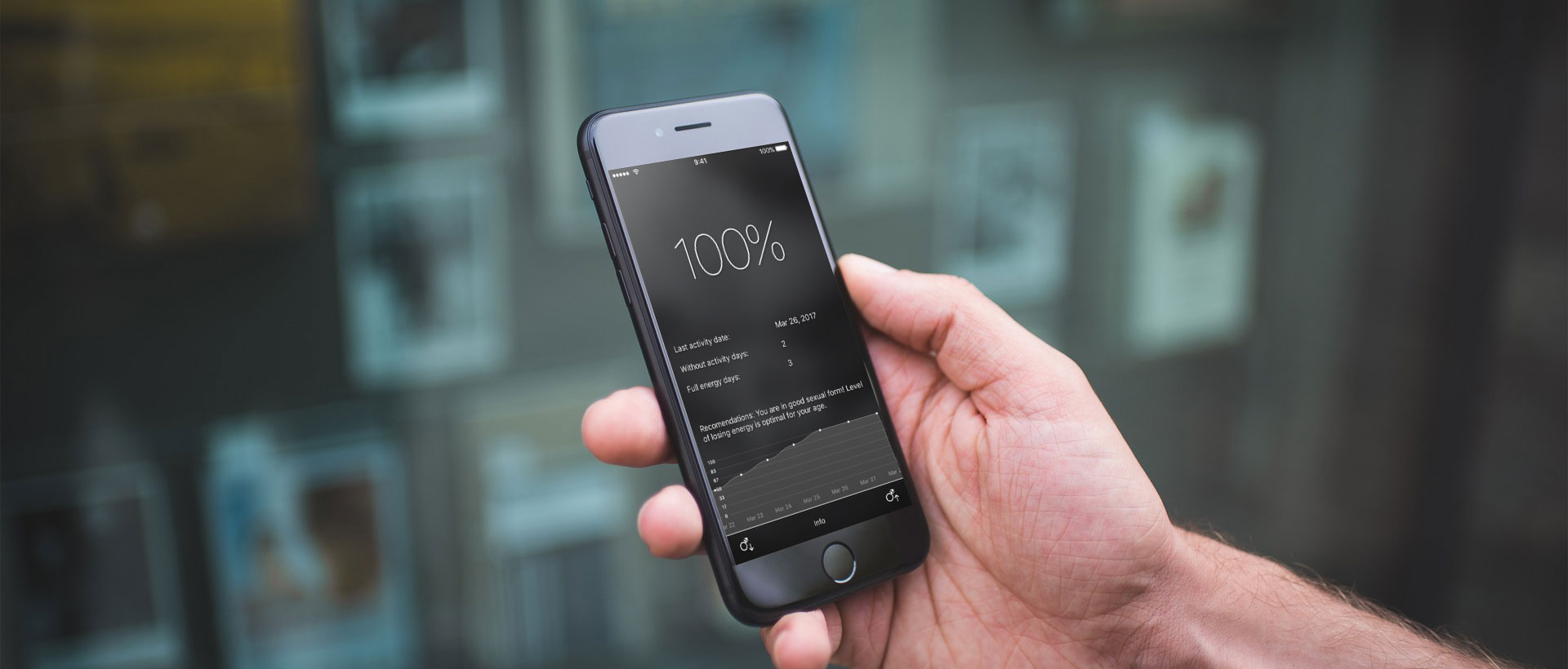 man with male sexual energy app image